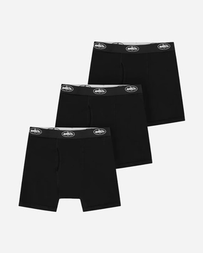 CORTEIZ ALCATRAZ BLACK BOXERS (3PACK)