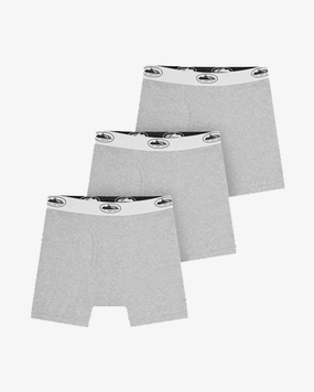CORTEIZ ALCATRAZ GREY BOXERS (3PACK)