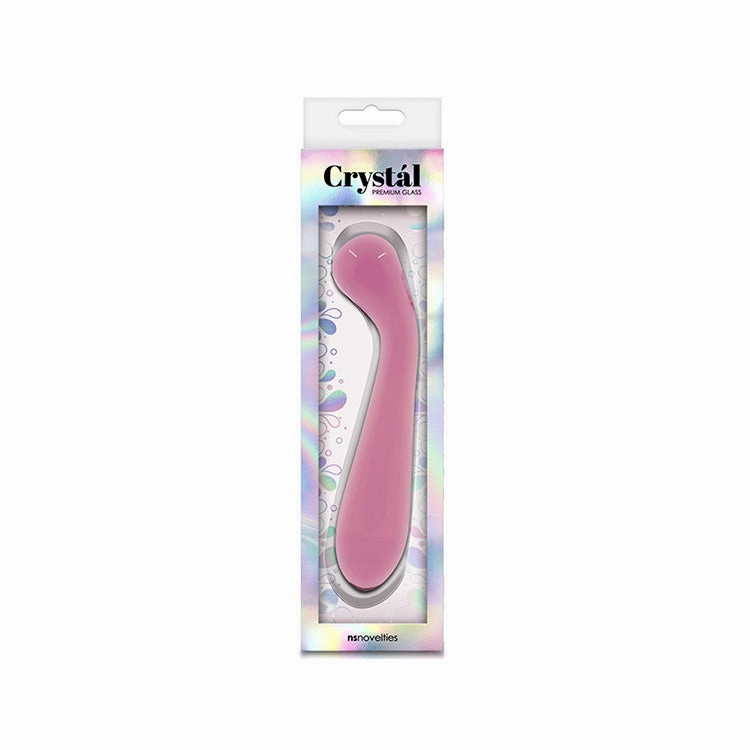 Crystal Pink Glass G-Spot Dildo