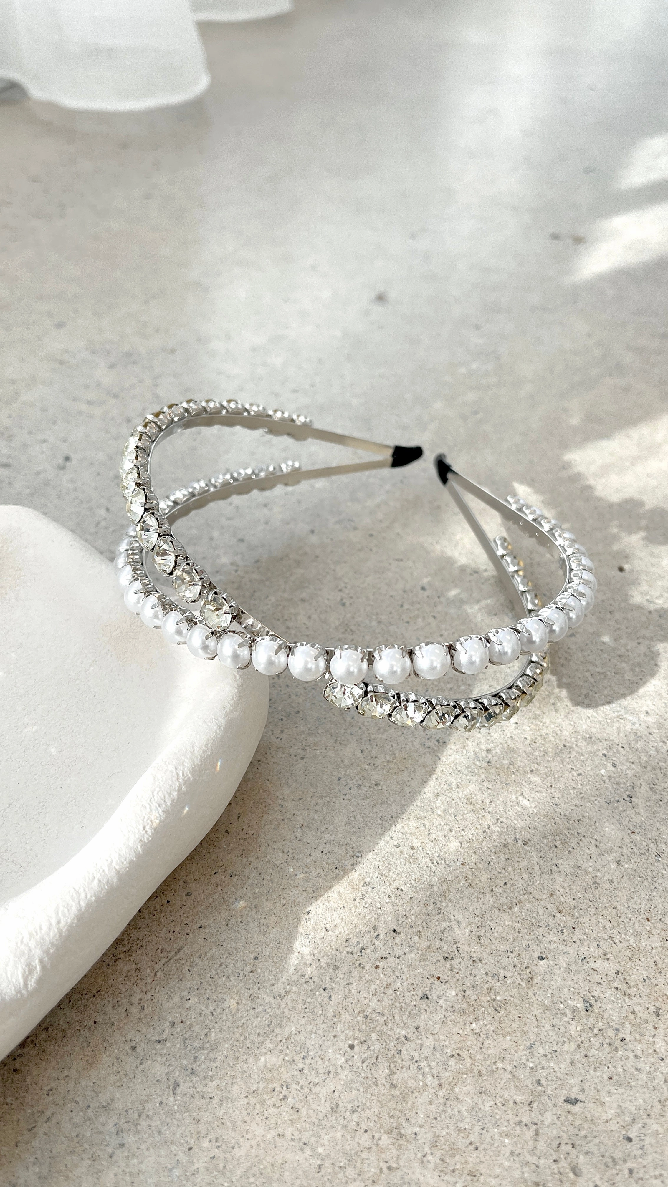 Daley Headband - Pearl