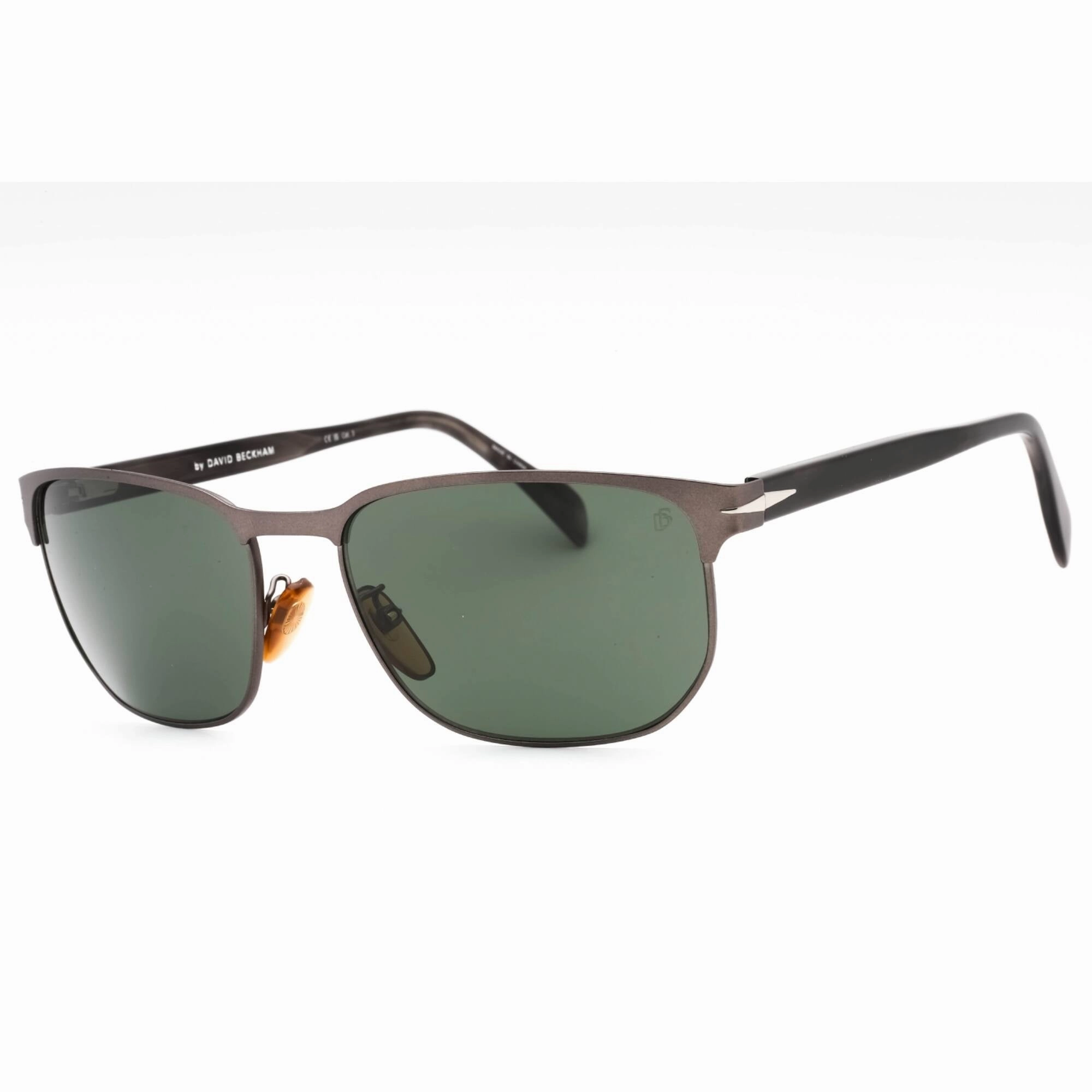 David Beckham Men's Sunglasses - Matte Dark Ruthenium Rectangular | DB 1131/S 0R80 00