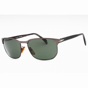 David Beckham Men's Sunglasses - Matte Dark Ruthenium Rectangular | DB 1131/S 0R80 00