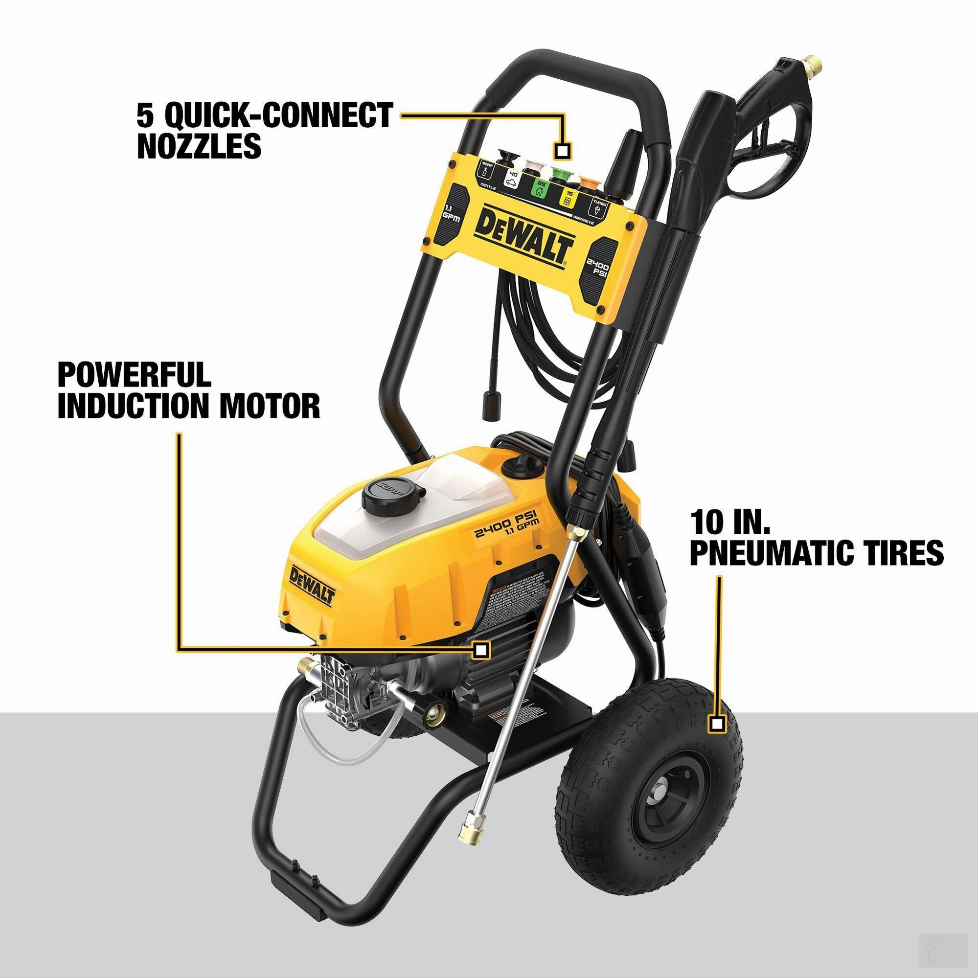 Dewalt Electric Pressure Washer - 2400 PSI 13 AMP [DWPW2400]