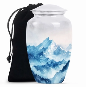 Dignified Farewell: Mountains Memorial Urn For Human Ashes