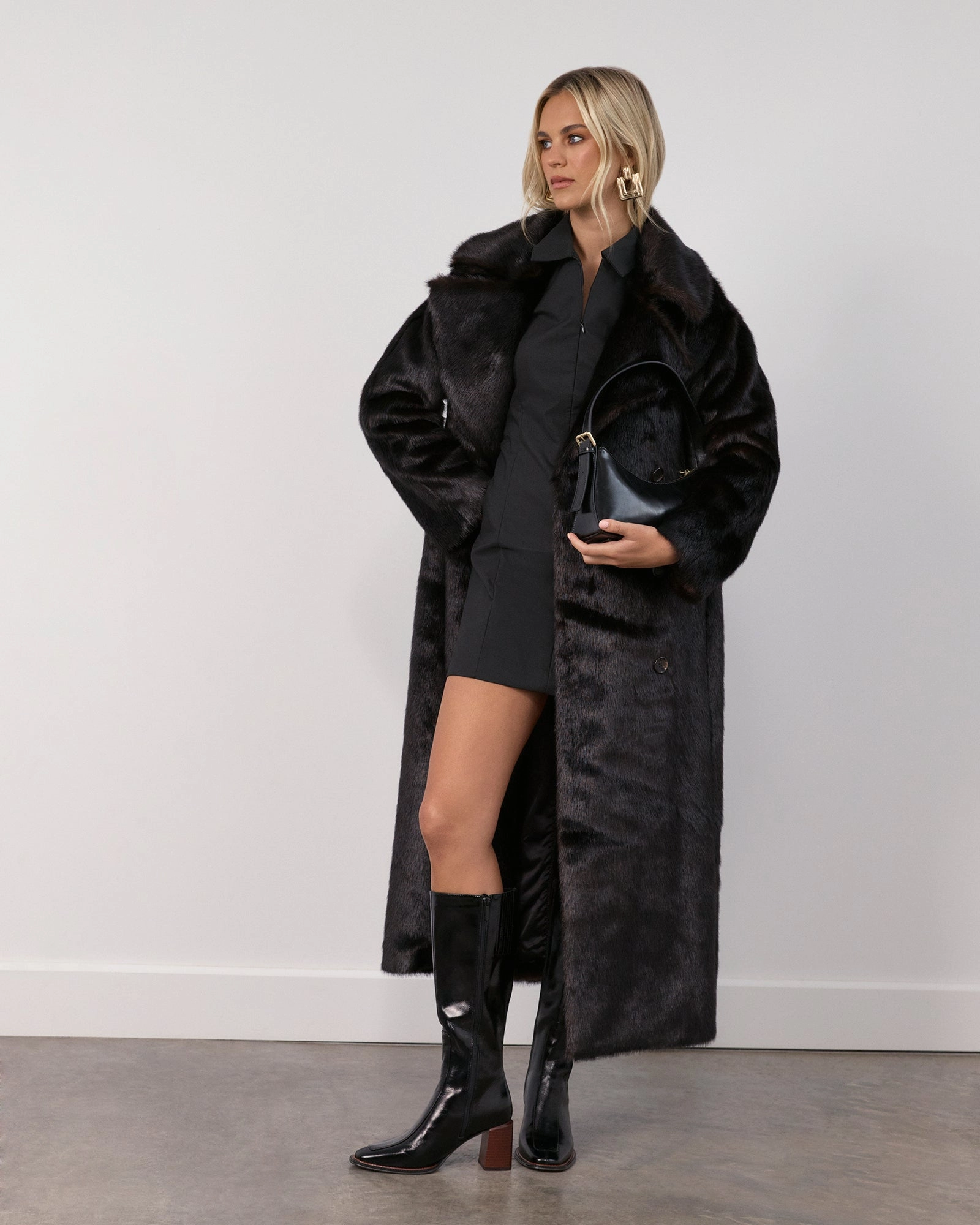 DIVINE KNEE BOOTS BLACK LEATHER