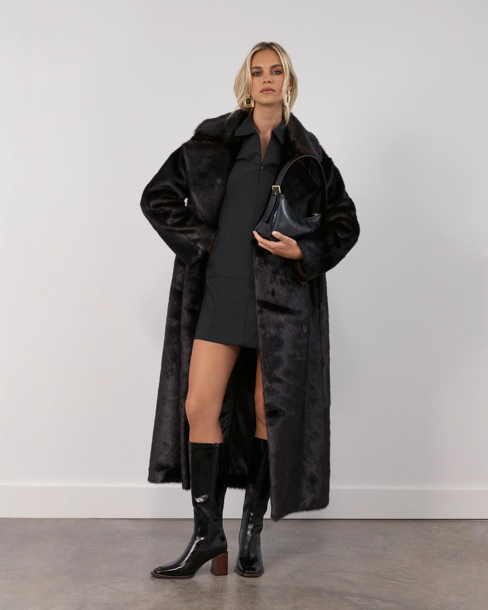 DIVINE KNEE BOOTS BLACK LEATHER