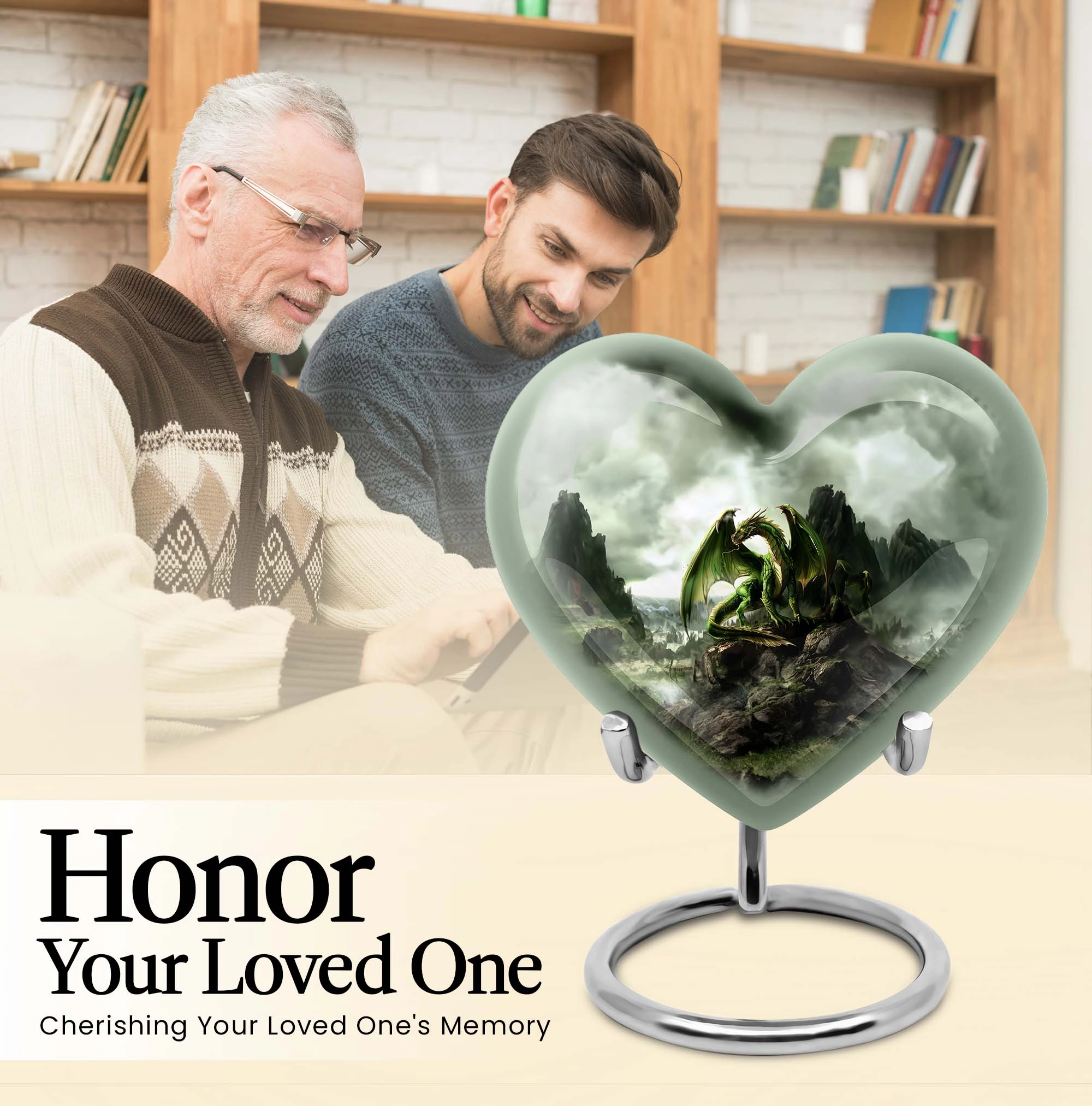 Dragon Slayer's Tribute - Superior Cremation Urn for Men's