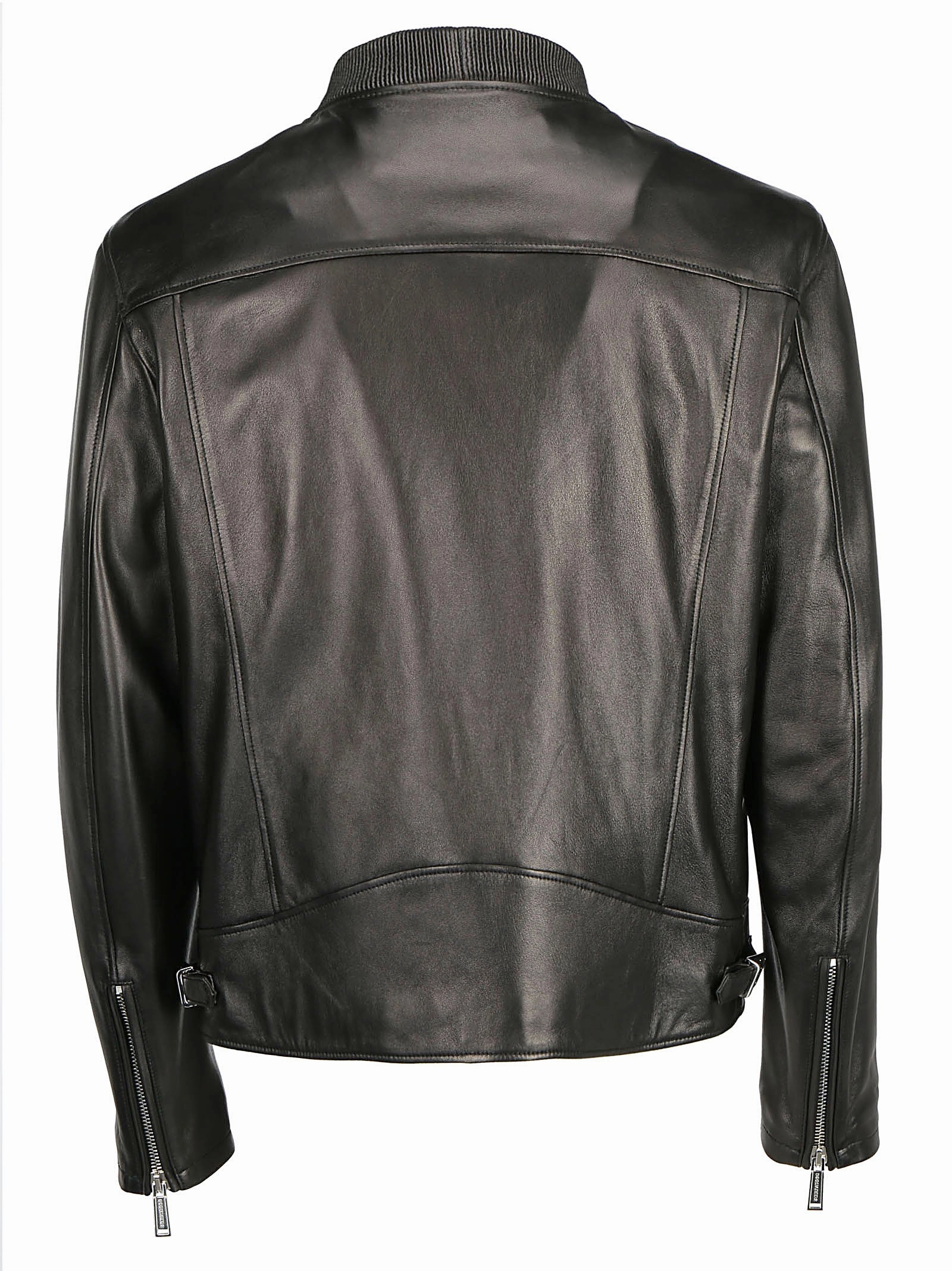 Dsquared2 Leather Bomber Jacket