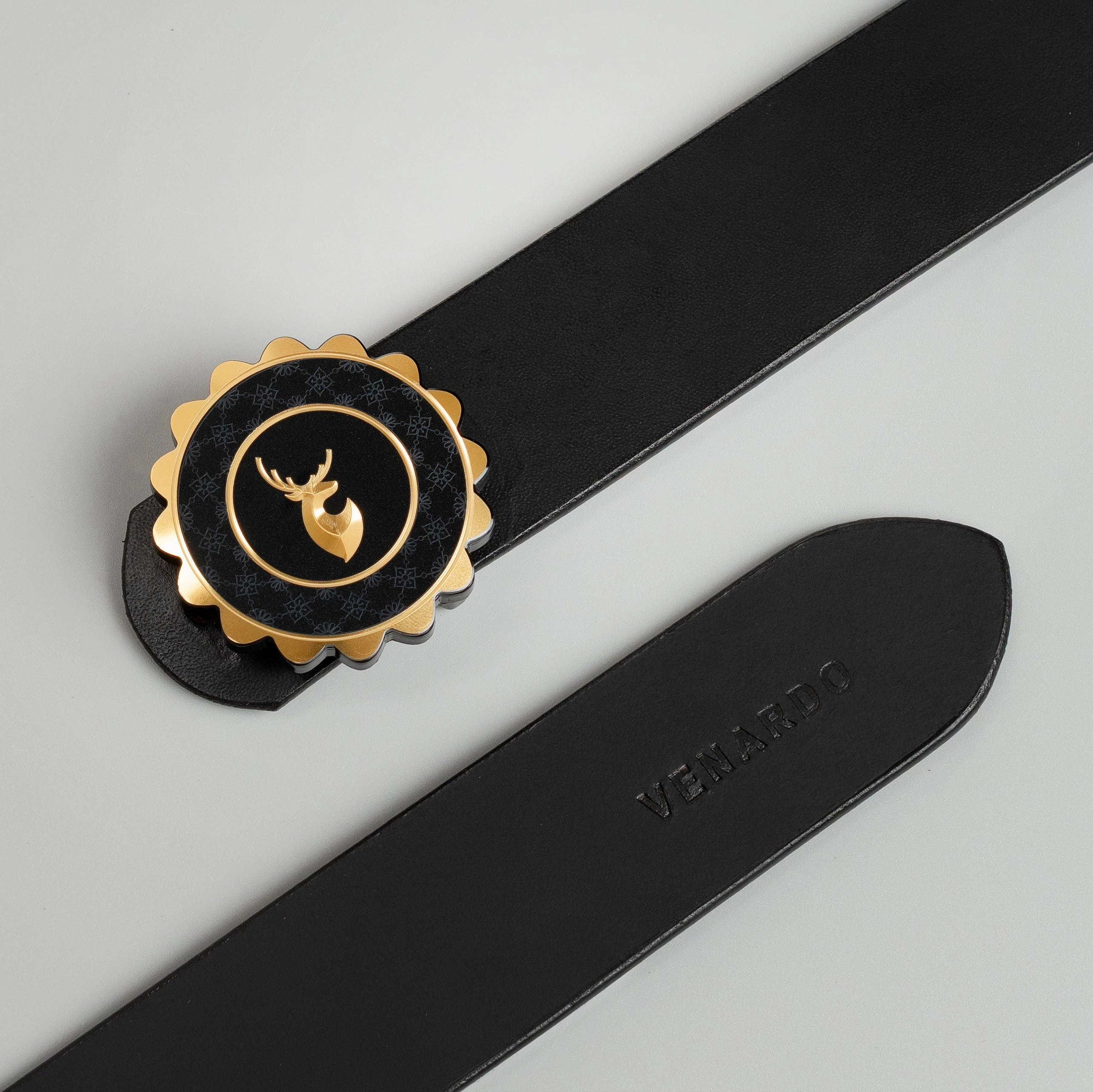 Dylan MEN'S BLACK LEATHER BELT FOR MEN