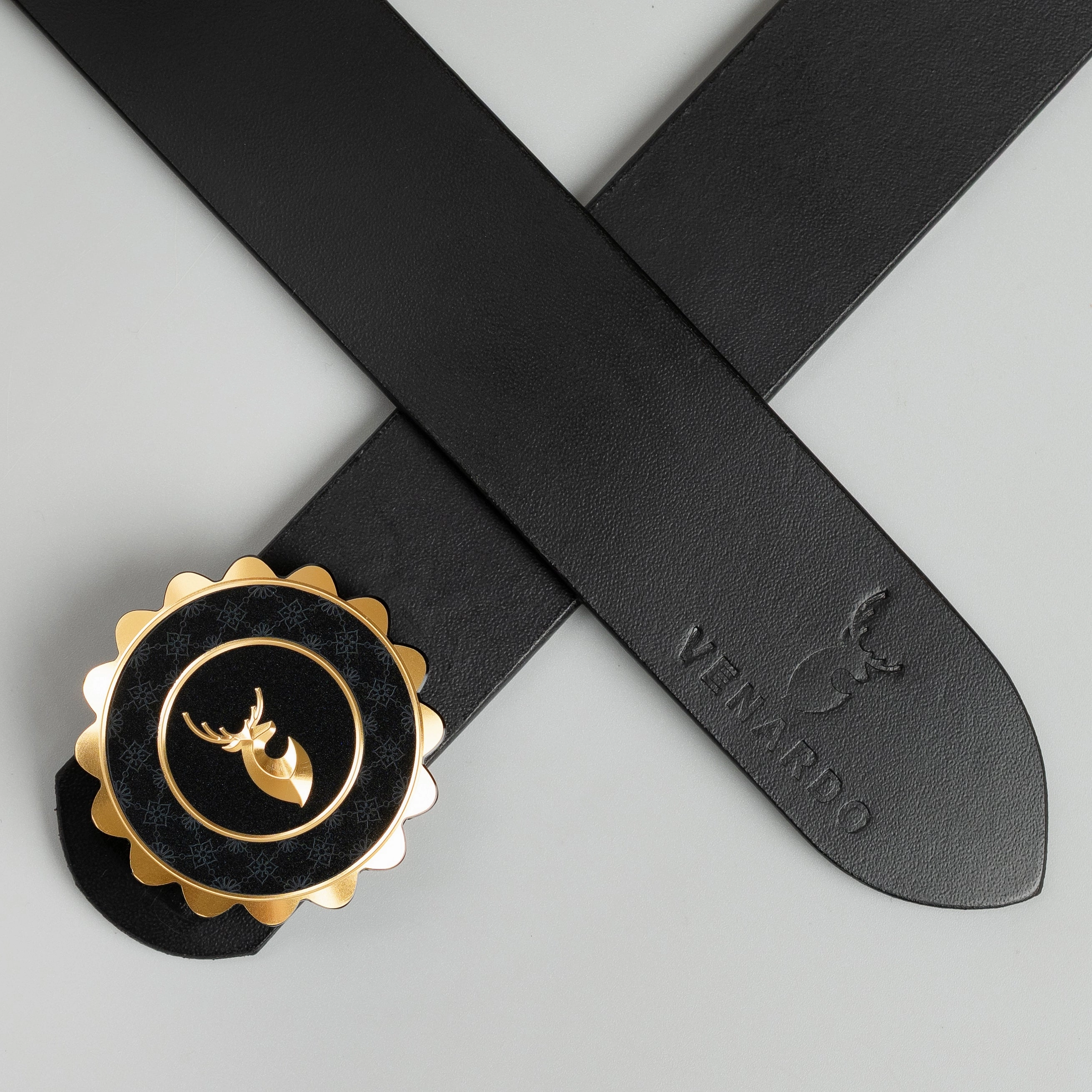 Dylan MEN'S BLACK LEATHER BELT FOR MEN