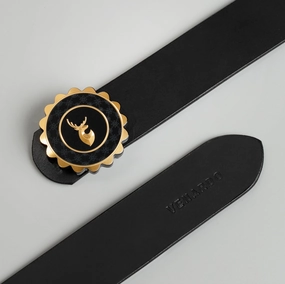 Dylan MEN'S BLACK LEATHER BELT FOR MEN