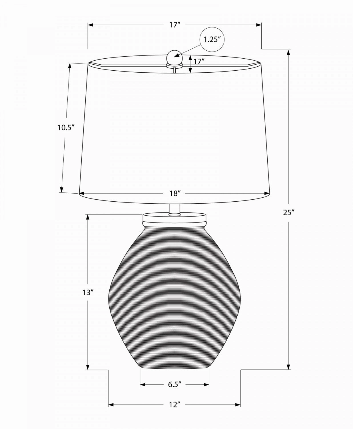 Easton Table Lamp - Cream