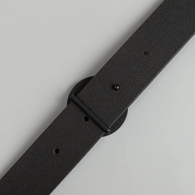 Eric MEN'S BLACK LEATHER BELT FOR MEN