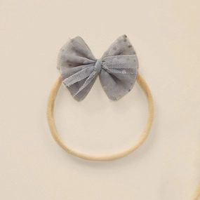 Flutter Tulle Headband - Vintage Blue - FINAL SALE