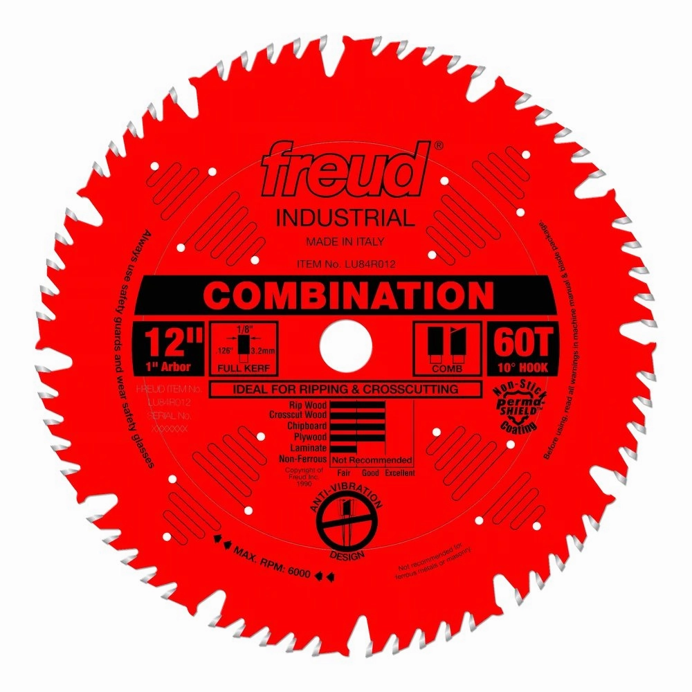 Freud LU84R012 - 12" Combination Blade