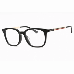 Gucci Men's Eyeglasses - Black Acetate Full Rim Square Frame Clear Lens | GG0831OA 001