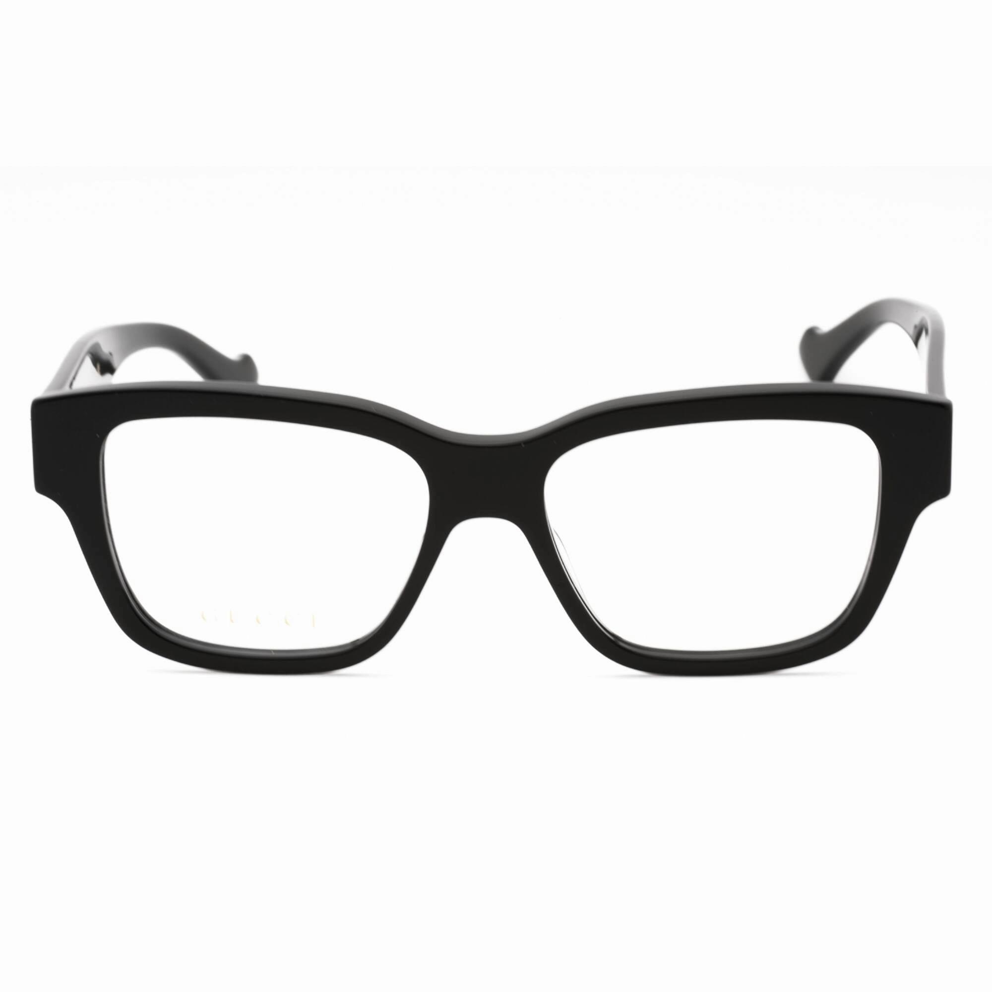 Gucci Men's Eyeglasses - Black Acetate Full Rim Square Frame Clear Lens | GG1428O 001