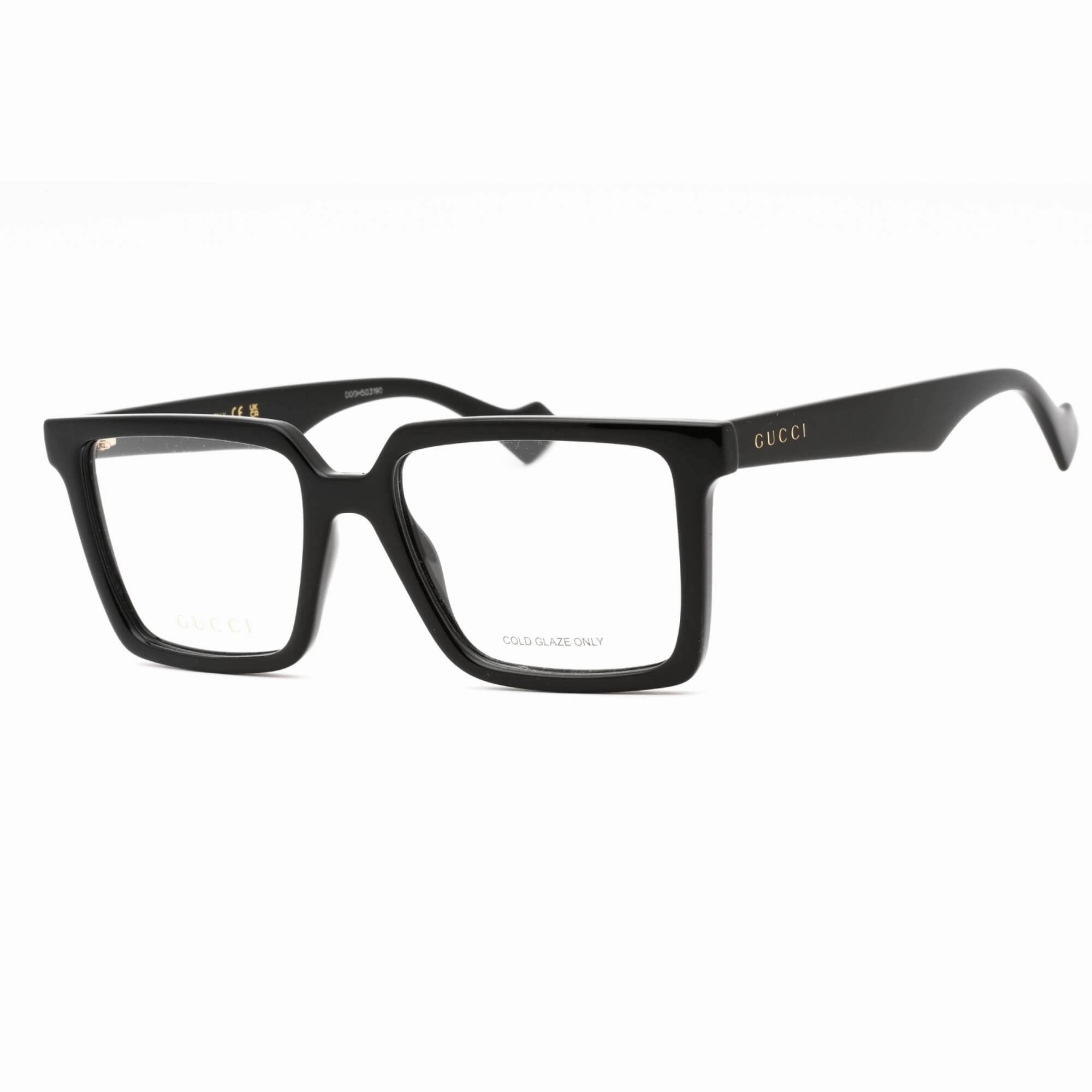 Gucci Men's Eyeglasses - Black Plastic Full Rim Rectangular Shape Frame | GG1540O 005