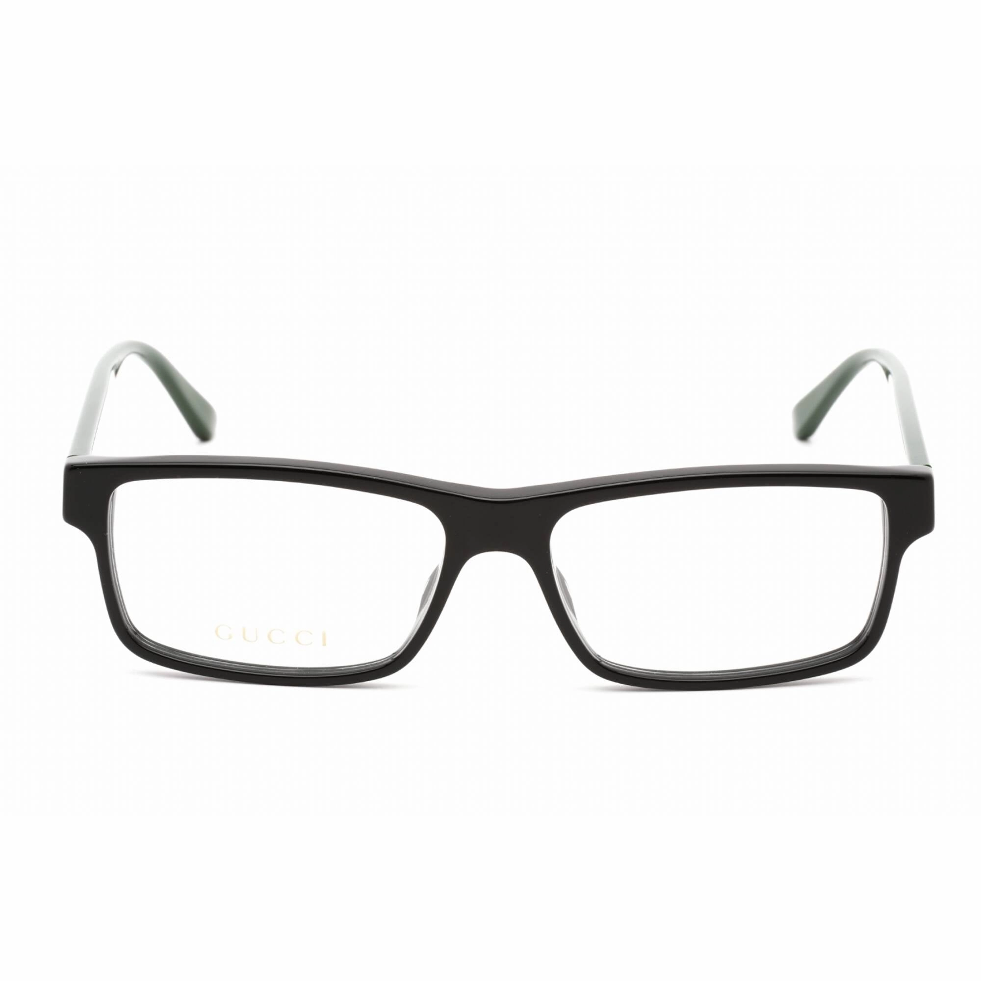 Gucci Men's Eyeglasses - Green Acetate Full Rim Rectangular Shape Frame | GG0752O 001