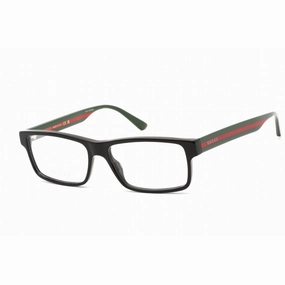 Gucci Men's Eyeglasses - Green Acetate Full Rim Rectangular Shape Frame | GG0752O 001