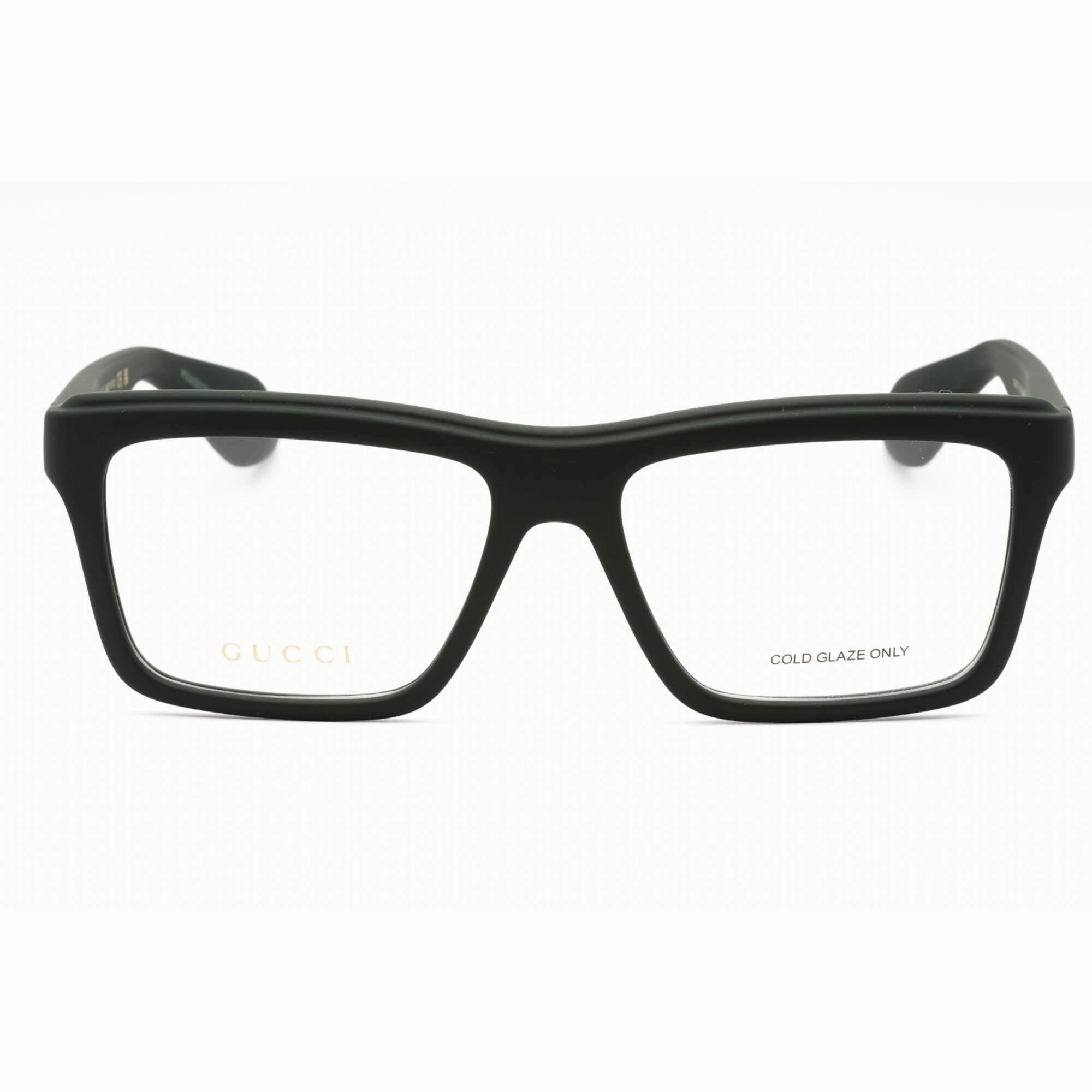 Gucci Men's Eyeglasses - Green Injected Propionate Rectangular Frame | GG1573O 003
