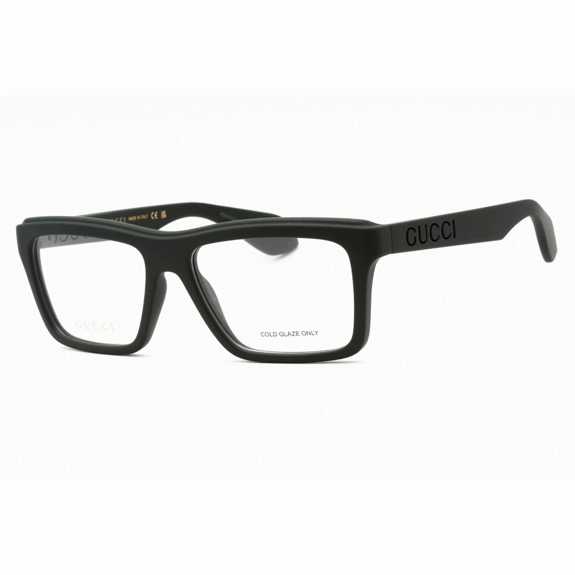 Gucci Men's Eyeglasses - Green Injected Propionate Rectangular Frame | GG1573O 003