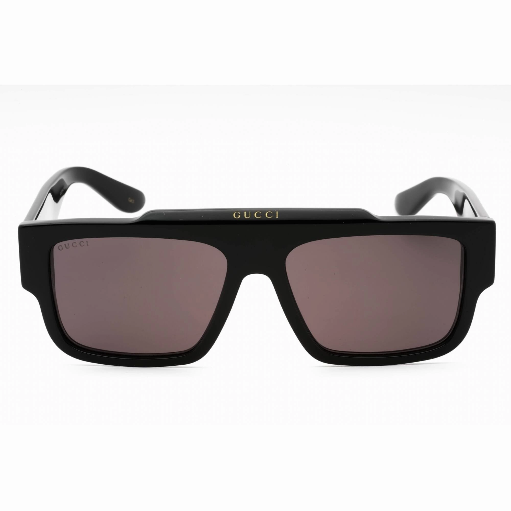 Gucci Men's Sunglasses - Black Acetate Full Rim Browline Shape Frame | GG1460S 001