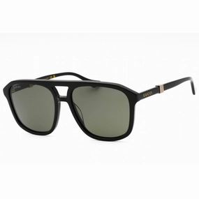 Gucci Men's Sunglasses - Black Acetate Full Rim Navigator Shape Frame | GG1494S 001