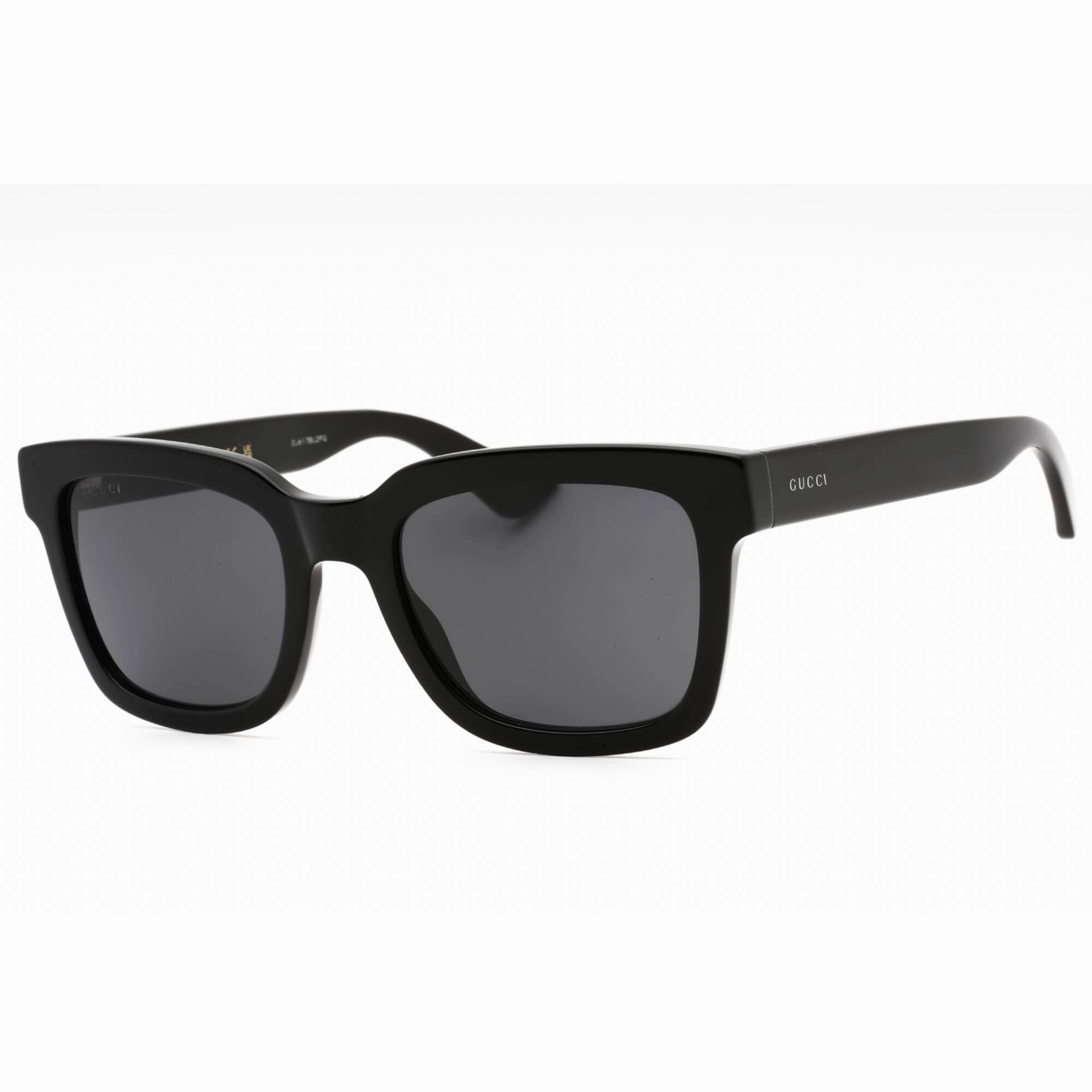 Gucci Men's Sunglasses - Black Acetate Full Rim Square Frame Smoke Lens | GG0001SN 001