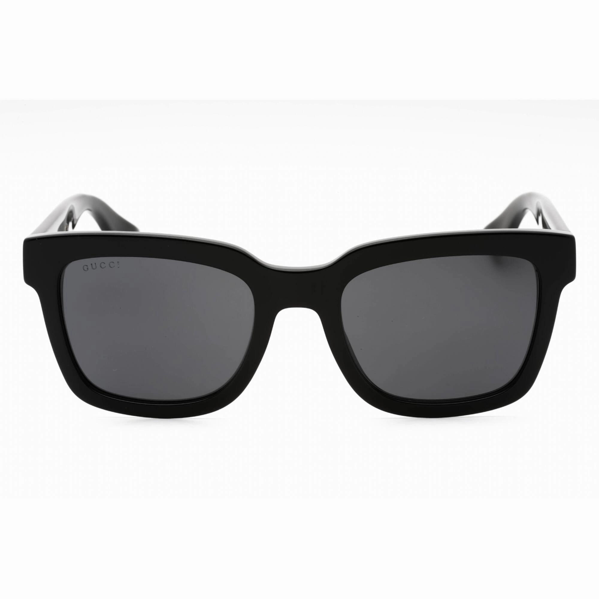 Gucci Men's Sunglasses - Black Acetate Full Rim Square Frame Smoke Lens | GG0001SN 001