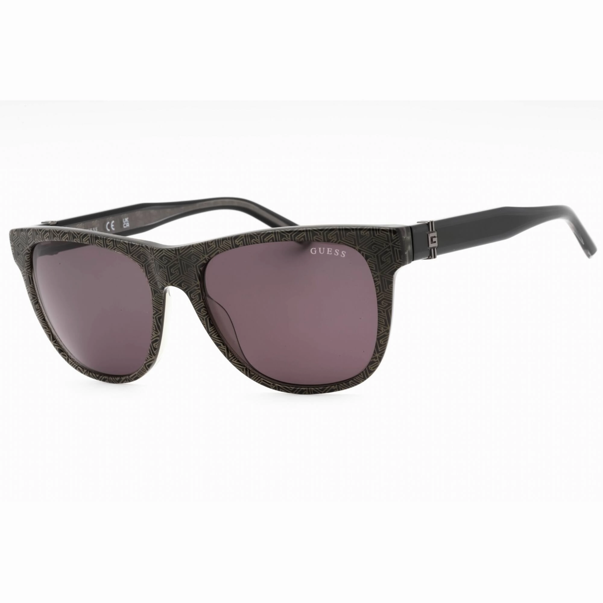 Guess Men's Sunglasses - Black/Other Acetate Square Frame Smoke Lens | GU00075 05A
