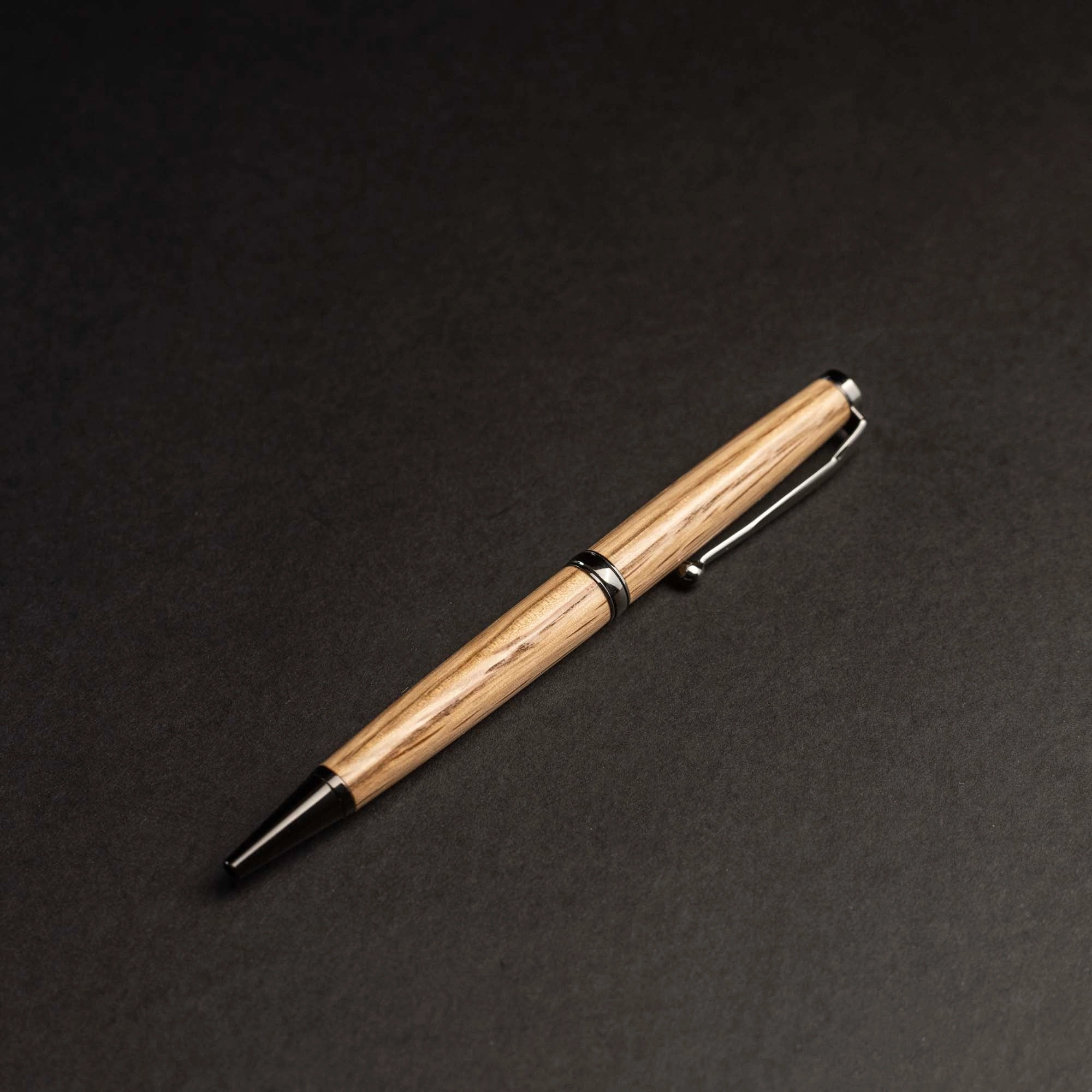 Hand-Turned Tennessee Whiskey Barrel Wood Comfort Style Pen   Pen Sleeve