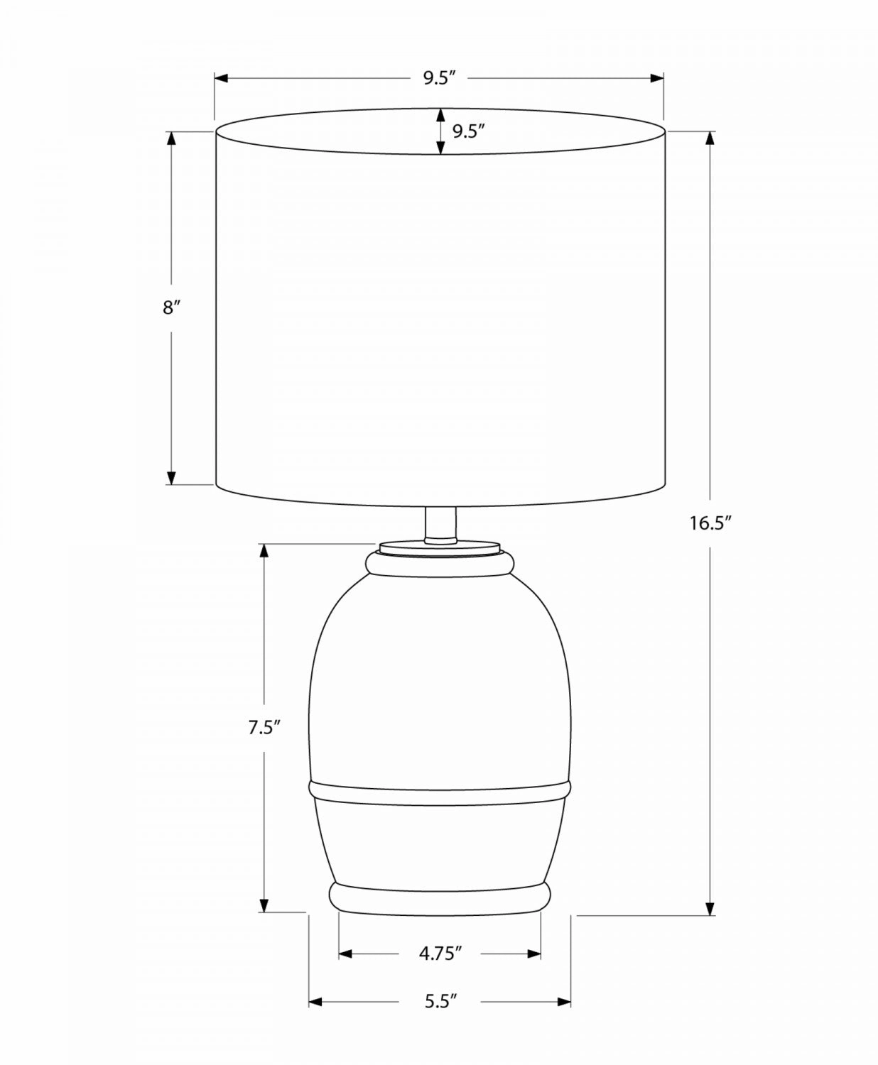 Harbor Table Lamp - Cream