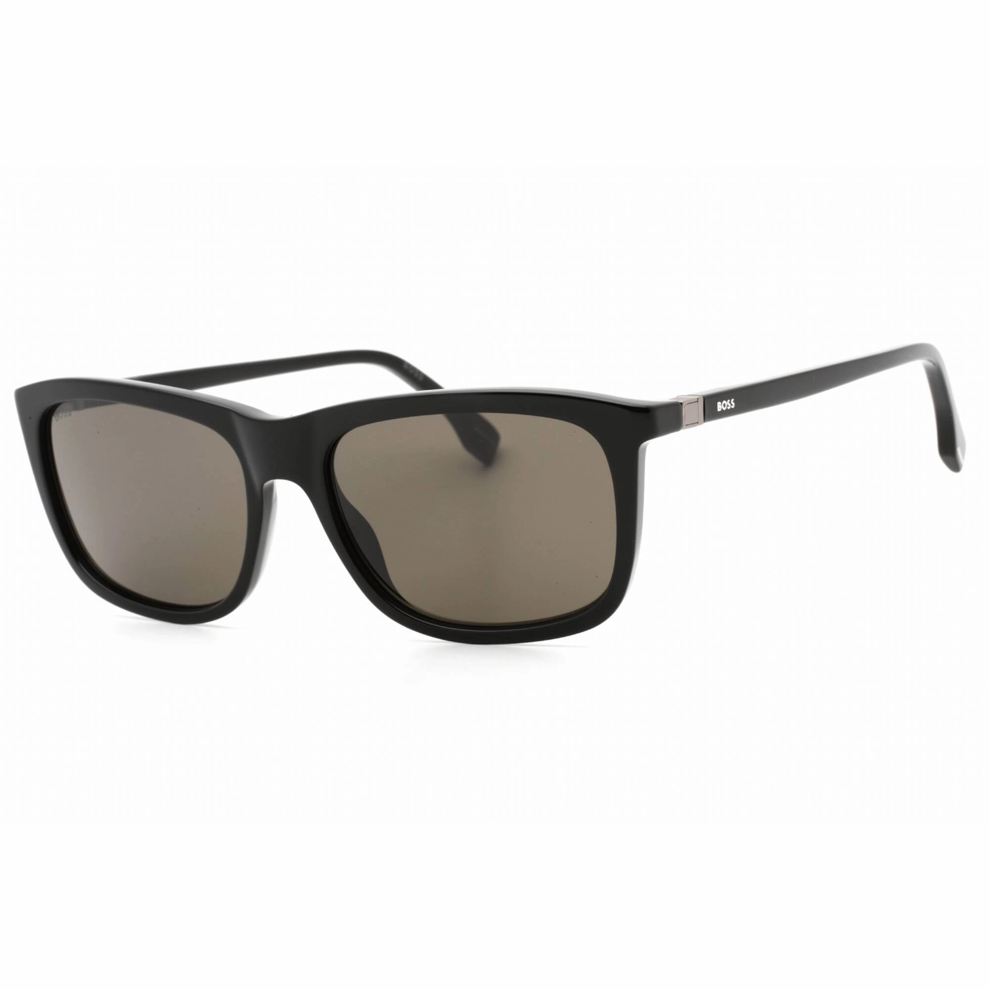 Hugo Boss Men's Sunglasses - Black Plastic Rectangular Frame | BOSS 1489/S 0807 IR