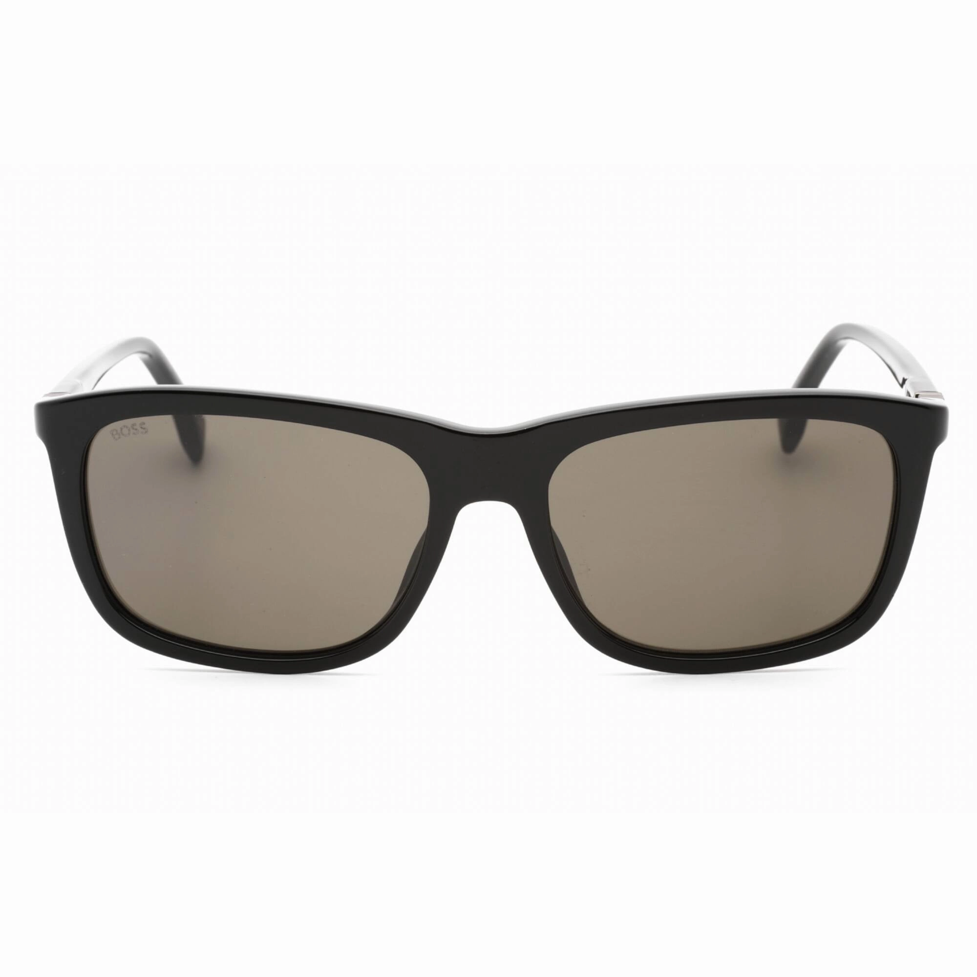 Hugo Boss Men's Sunglasses - Black Plastic Rectangular Frame | BOSS 1489/S 0807 IR