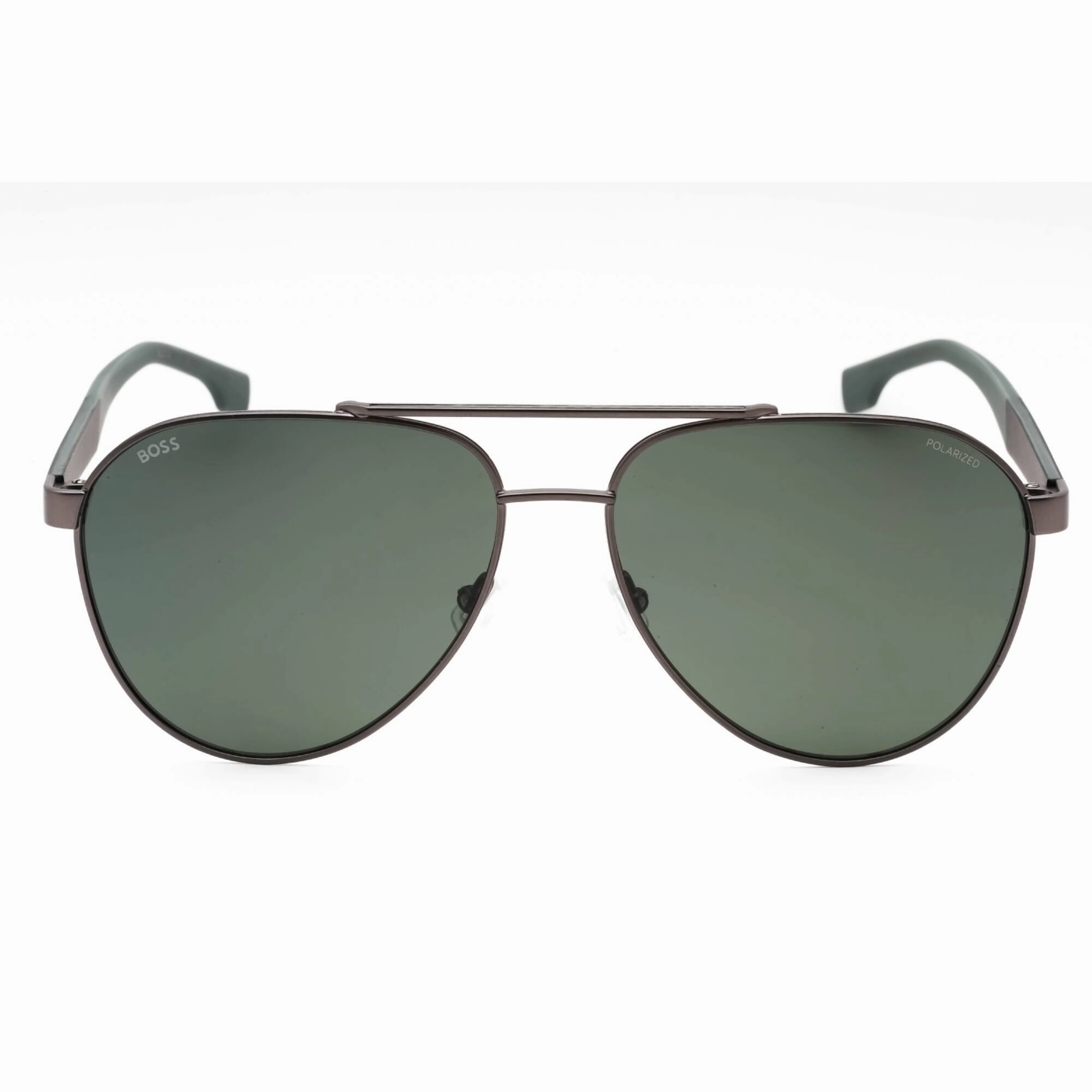 Hugo Boss Men's Sunglasses - Matte Ruthenium Full Rim Aviator Frame | 1485/S 0MFK