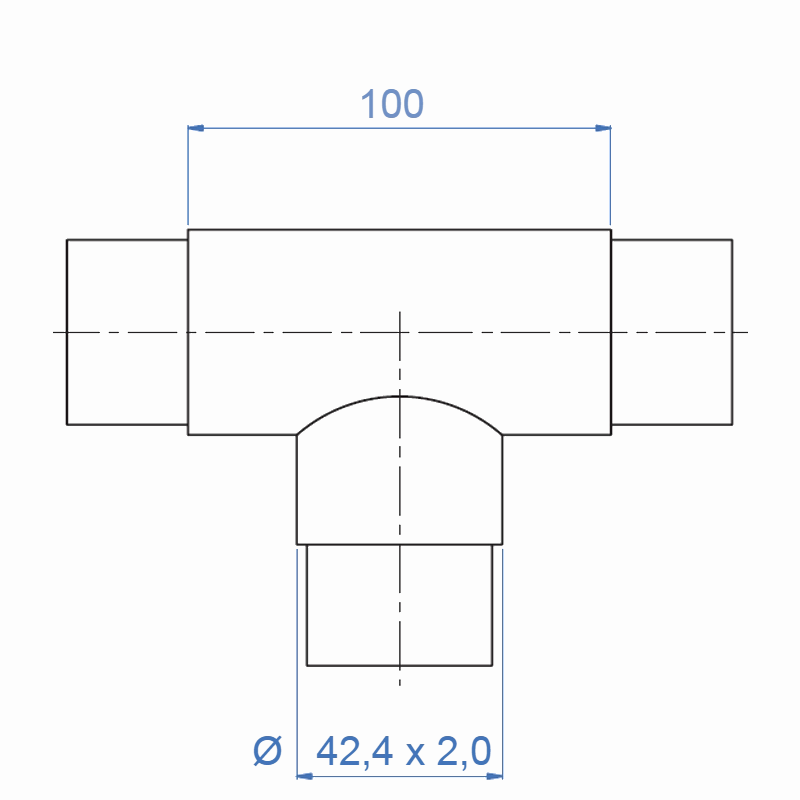 Inox® 3-Way Flush ''T''