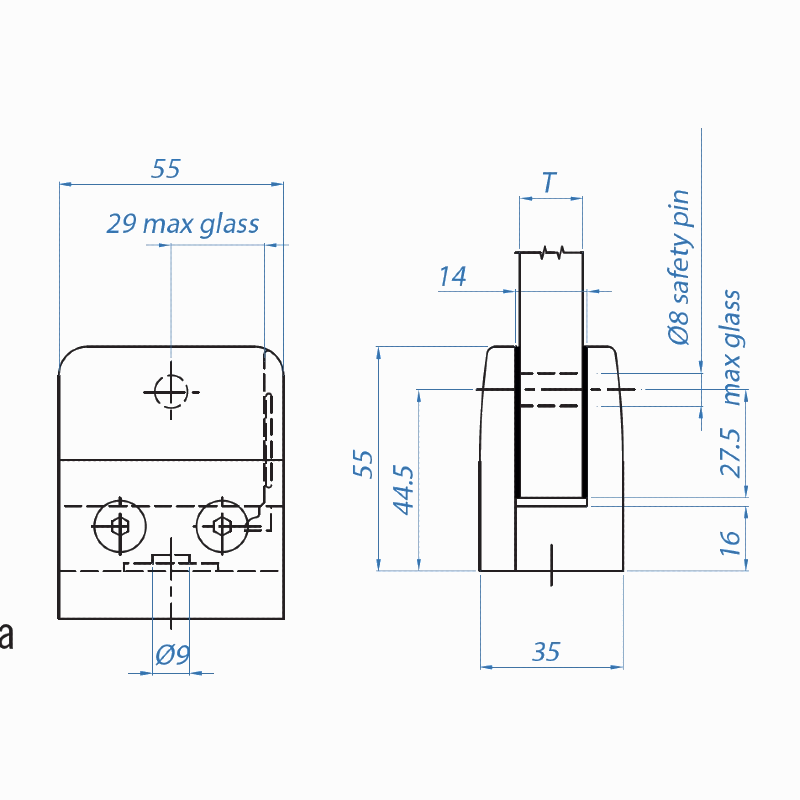 Inox® Glass Holder