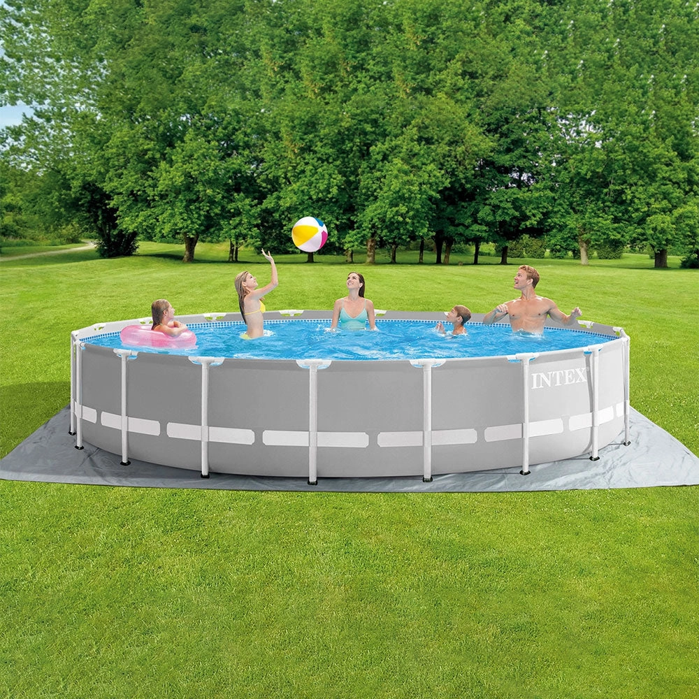 Intex 26731EH 18' X 48" Prism Frame Premium Above Ground Pool Set w/ Pump