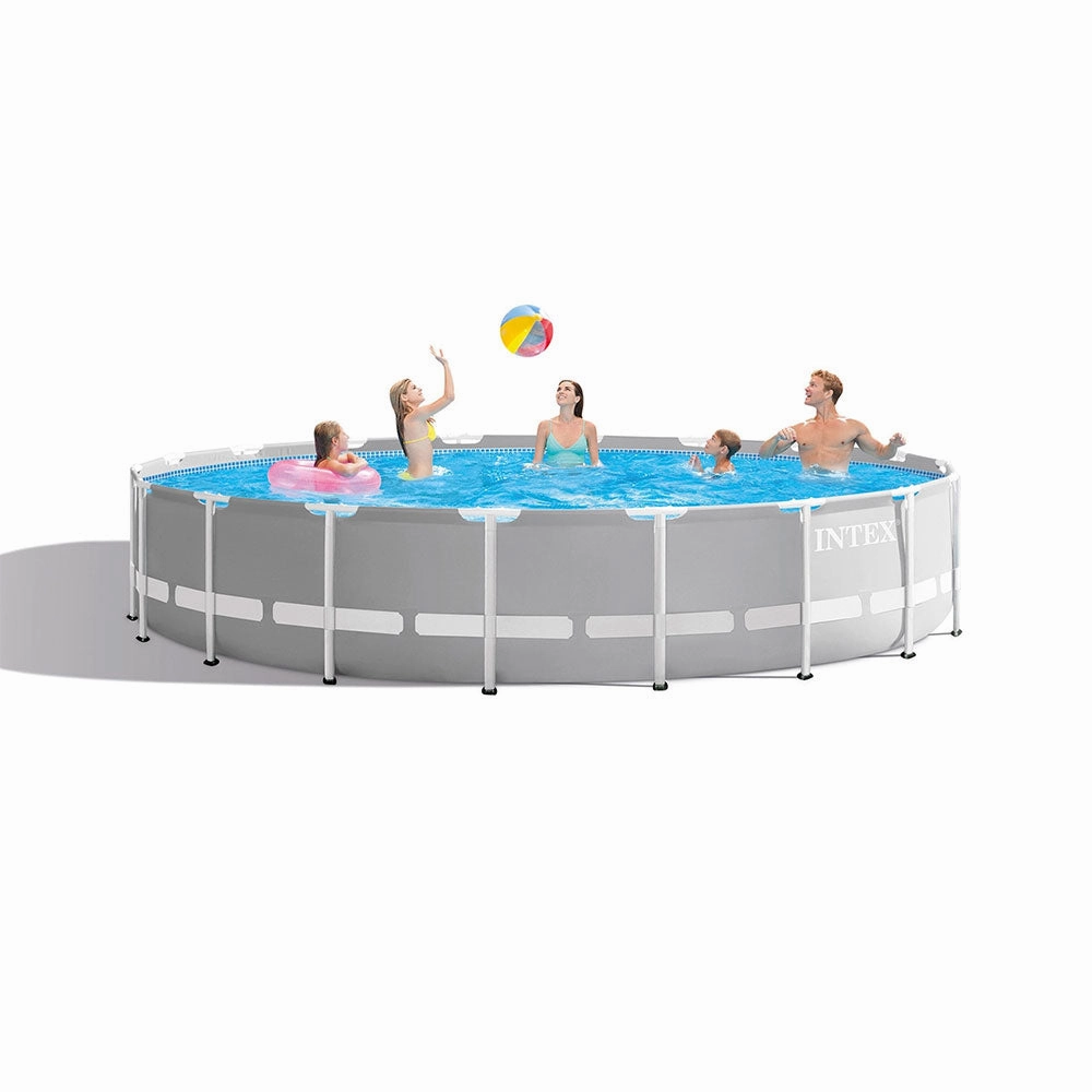 Intex 26731EH 18' X 48" Prism Frame Premium Above Ground Pool Set w/ Pump
