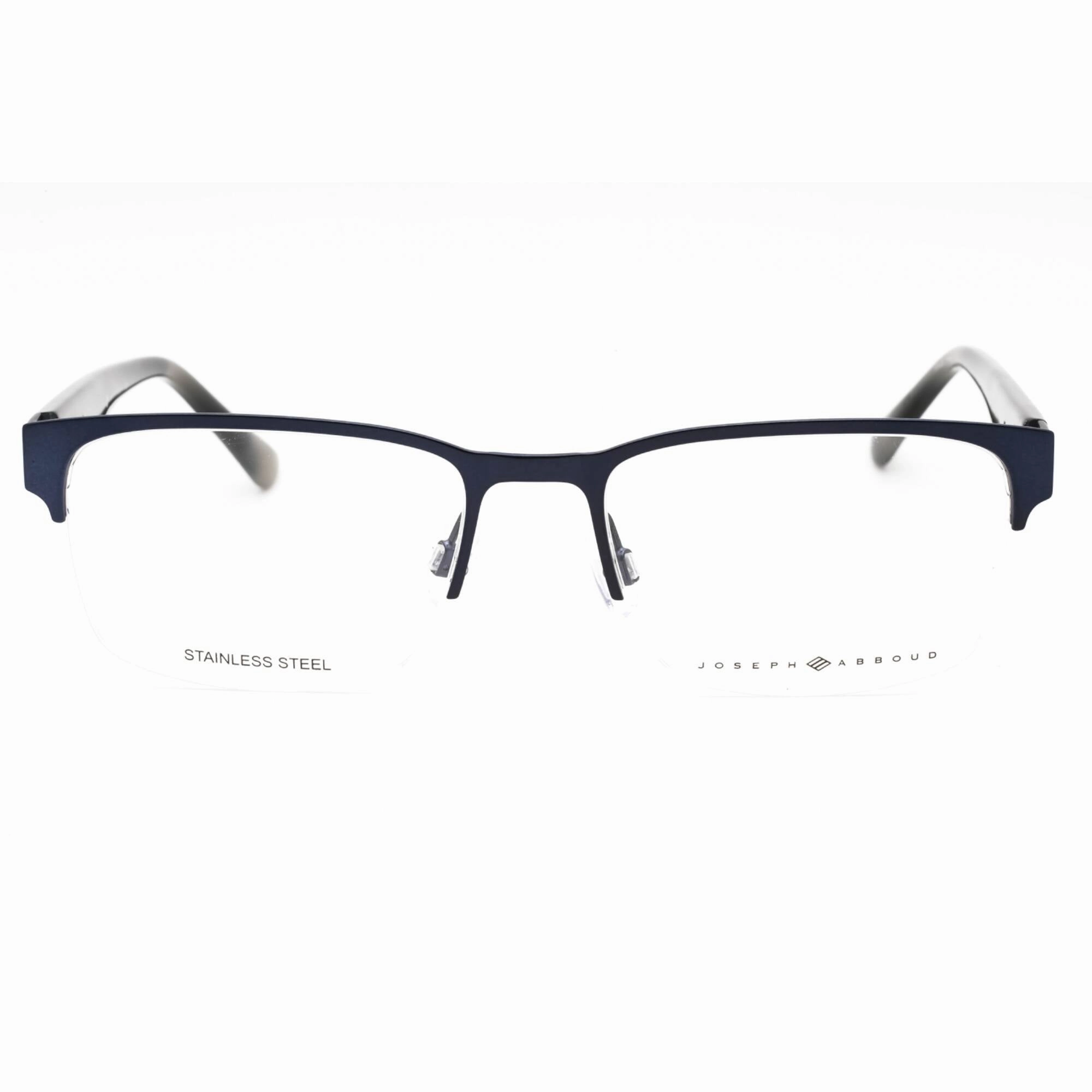 Joseph Abboud Men's Eyeglasses - Navy Metal Half Rim Rectangular Frame | JA4088 414