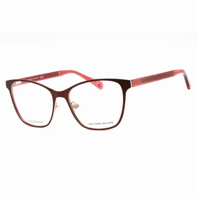 Kate Spade Men's Eyeglasses - Red Metal Cat Eye Frame Clear Demo Lens | Seline C9A