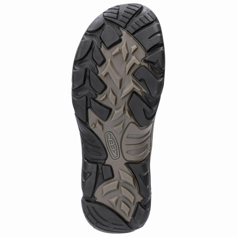 KEEN 1020218 Durand II Mid Waterproof Hiking Boots for Men - Cascade Brown/Gargoyle - 9.5M