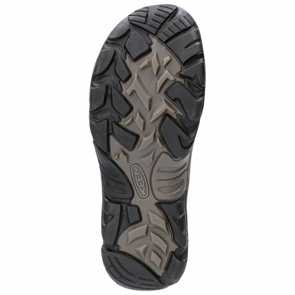 KEEN 1020218 Durand II Mid Waterproof Hiking Boots for Men - Cascade Brown/Gargoyle - 9.5M