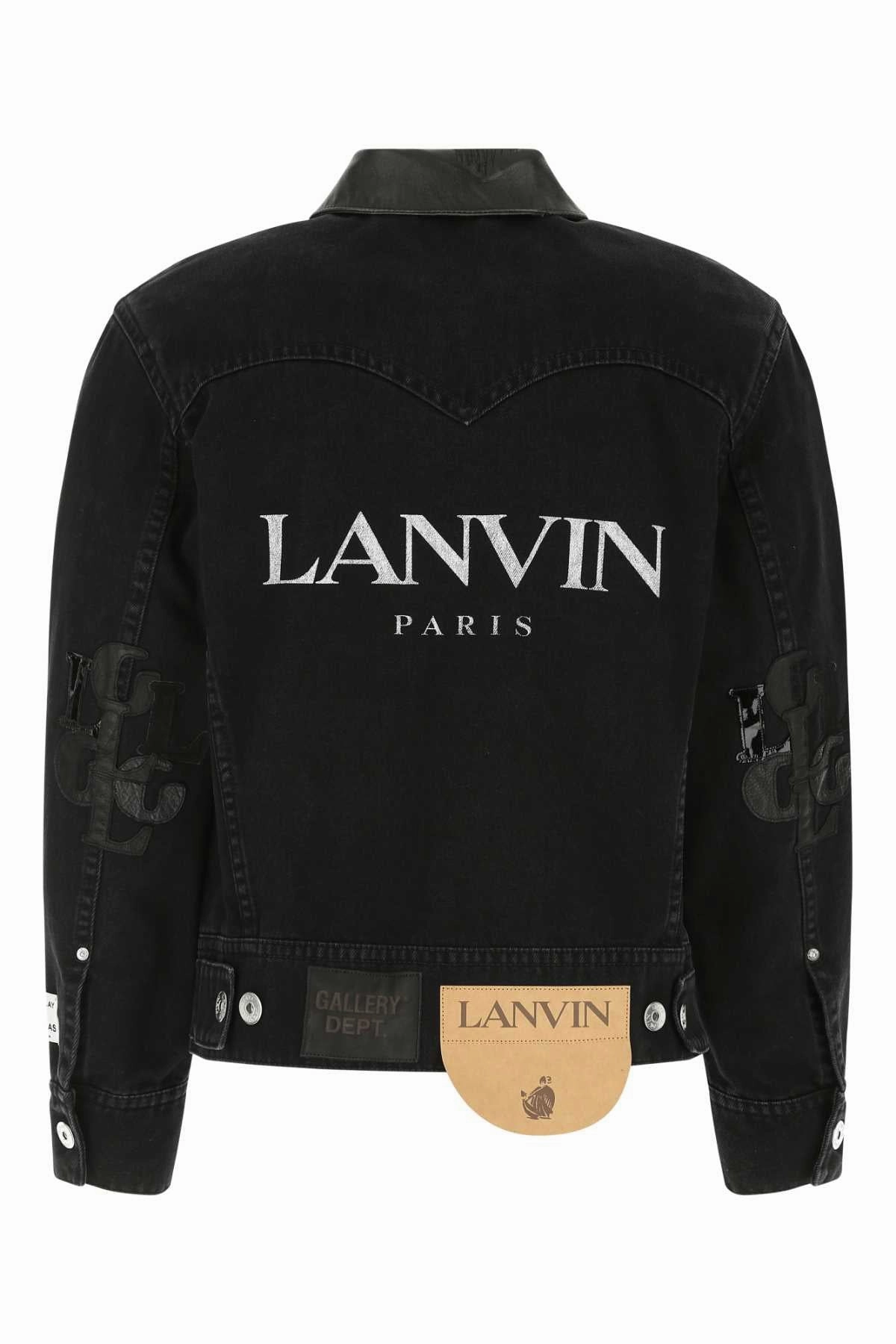 Lanvin Logo Printed Denim Jacket
