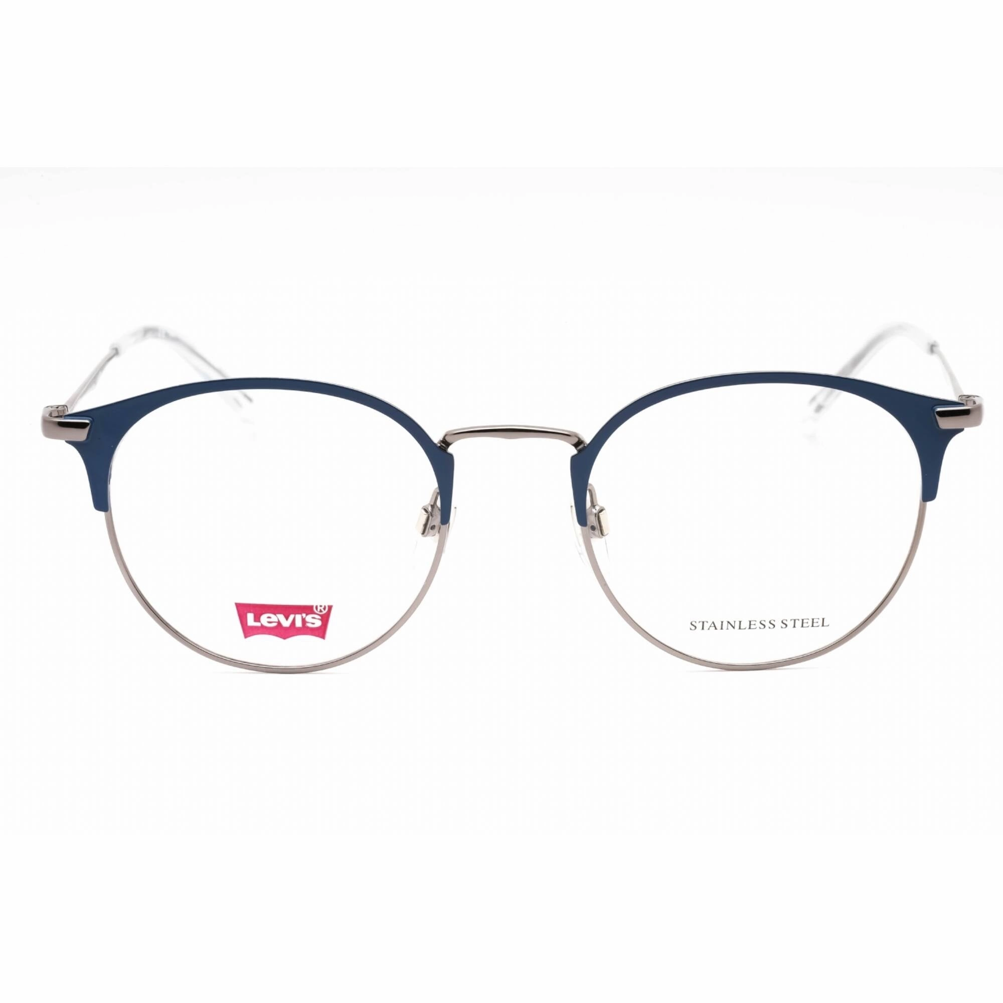 Levi's Men's Eyeglasses - Blue Full Rim Round Frame Clear Demo Lens | LV 5008 0PJP 00