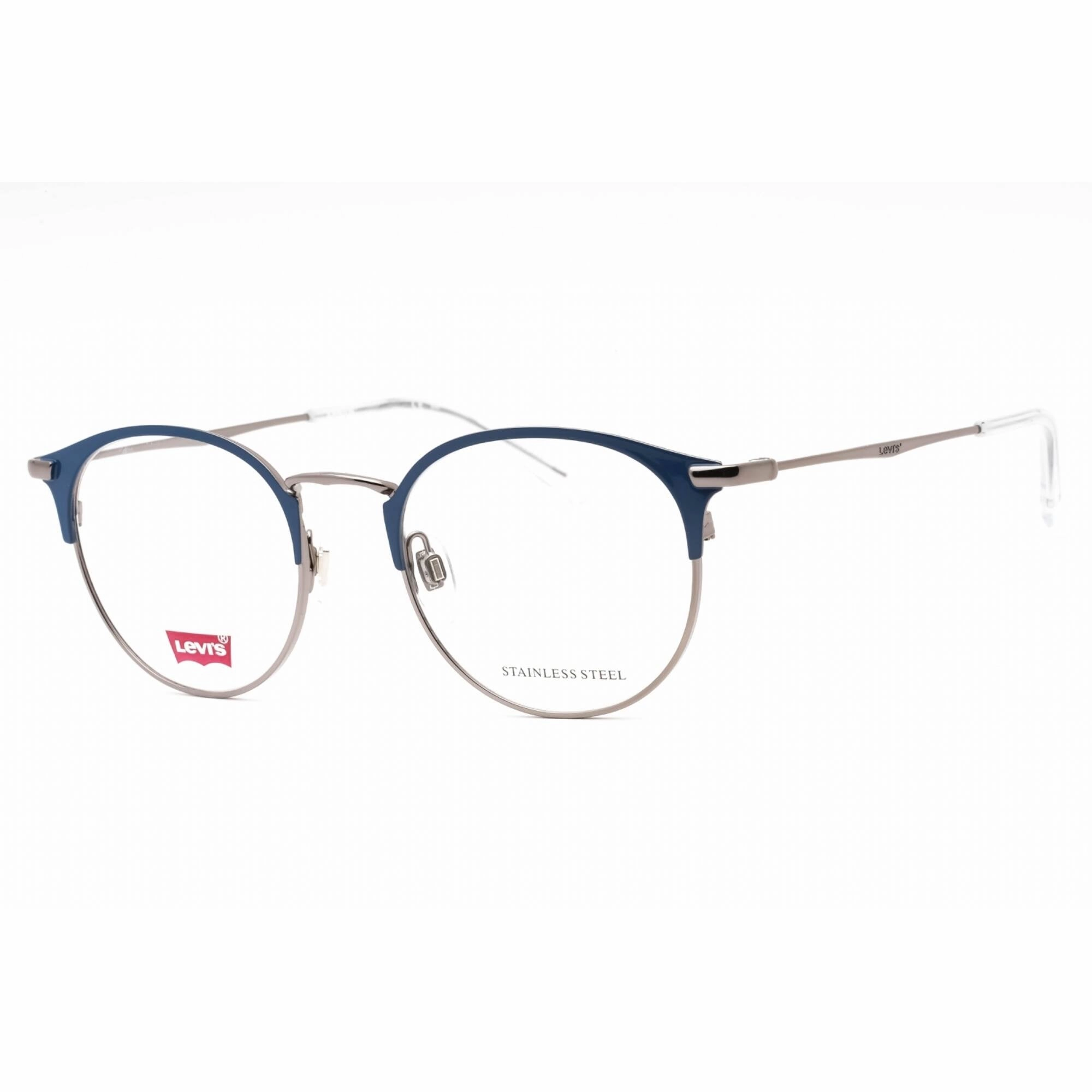 Levi's Men's Eyeglasses - Blue Full Rim Round Frame Clear Demo Lens | LV 5008 0PJP 00