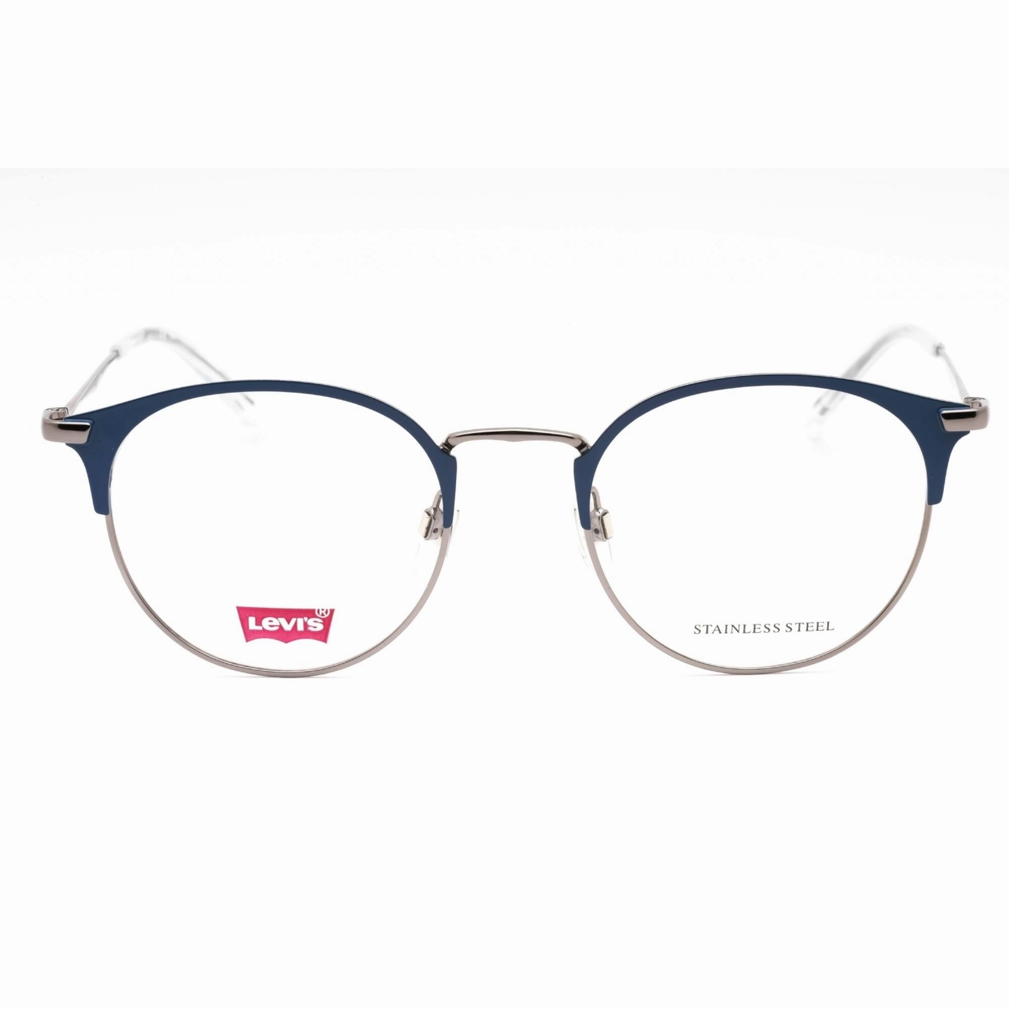 Levi's Men's Eyeglasses - Blue Full Rim Round Frame Clear Demo Lens | LV 5008 0PJP 00