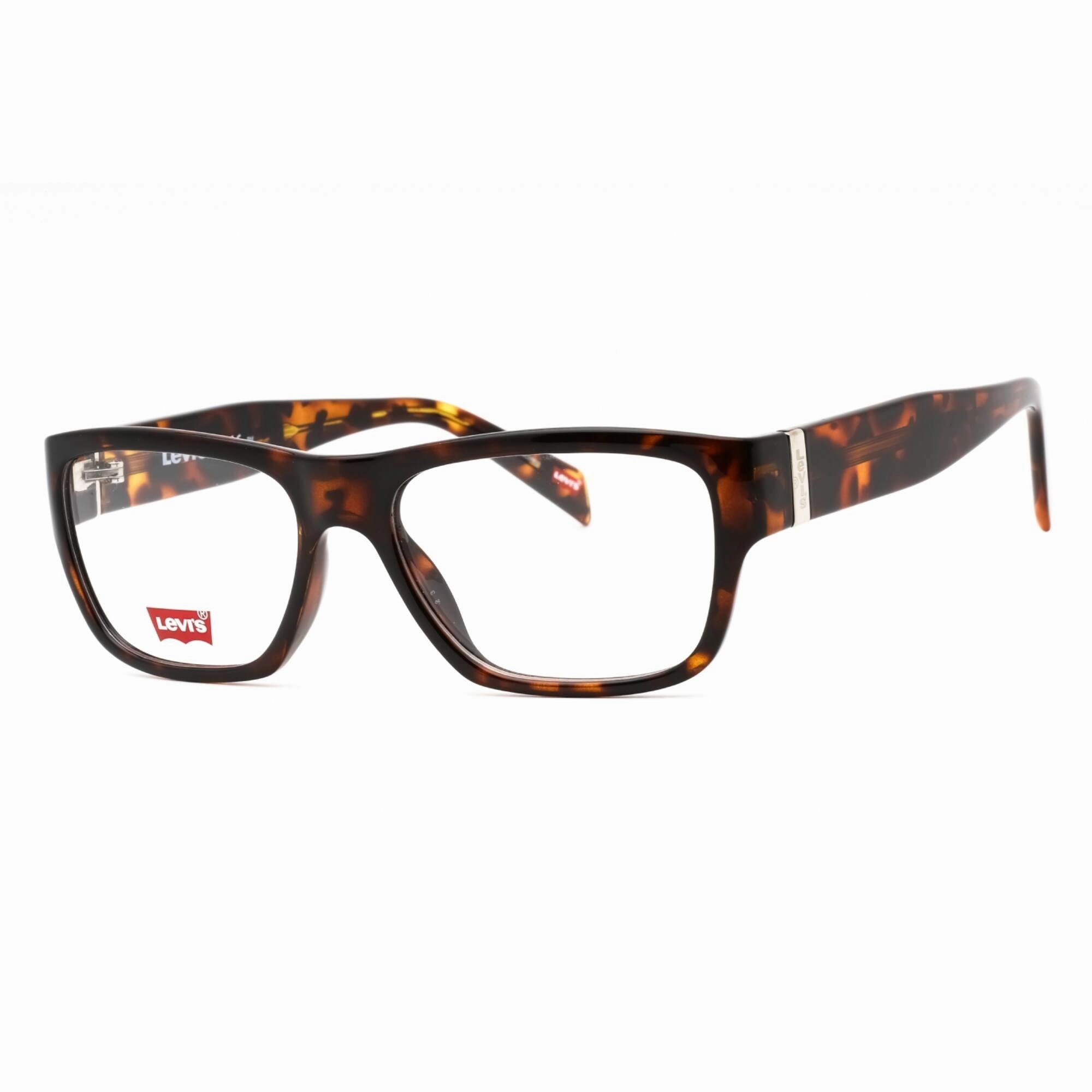 Levi's Men's Eyeglasses - Havana Plastic Full Rim Rectangular Frame | LV 1049 0086 00