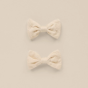 Little Bow Clip Set of 2 - Natural - FINAL SALE